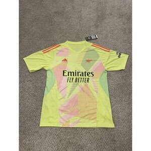 Adidas Arsenal FC Soccer Jersey Yellow Mens Size Large NWT